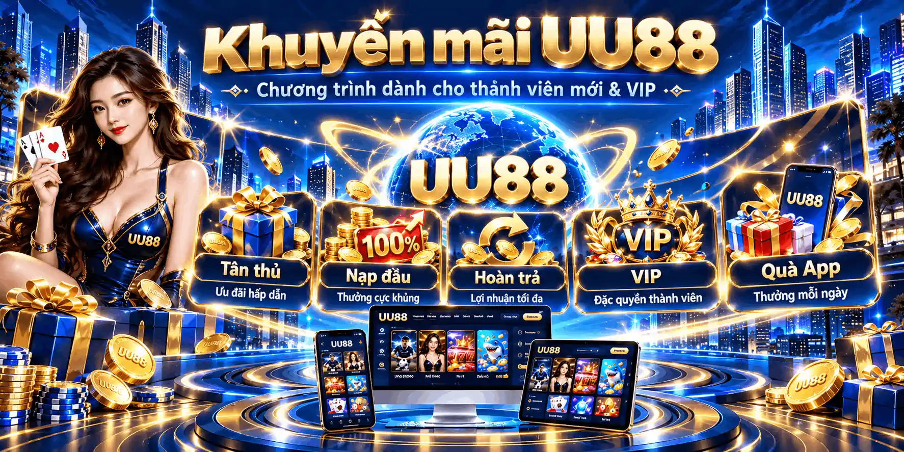 UU88 13 Khuyến mãi UU88 và các chương trình dành cho thành viên mới thành viên VIP